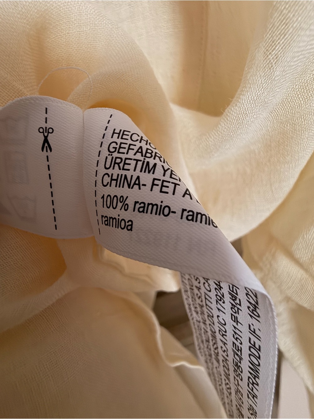MASSIMO DUTTI  100% Ramie Oversize Blouse Tunic Limited Edition Size M NWT - Picture 7 of 10